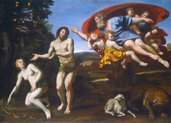 Domenichino  the rebuke of adam and eve  1626  