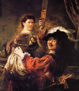 Avtoportret s zhenoy saskiey rembrandt 