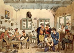 Bartolomeo pinelli   cobblers shop