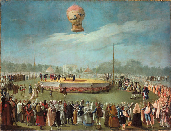 Antonio carnicero   ascent of a balloon in the presence of the court of charles iv