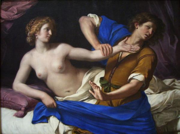 Guercino barbieri giovanni francesco joseph and potiphar s wife