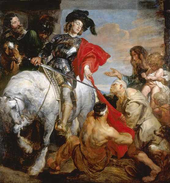 Van dyck   st martin dividing his cloak c.1620