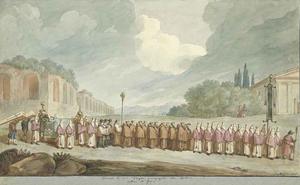 Bartolomeo pinelli roman customs the funeral of a virgin