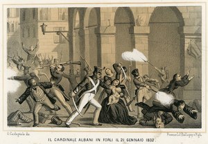 Cardinale albani in forl%c3%ac il 21 gennaio 1832