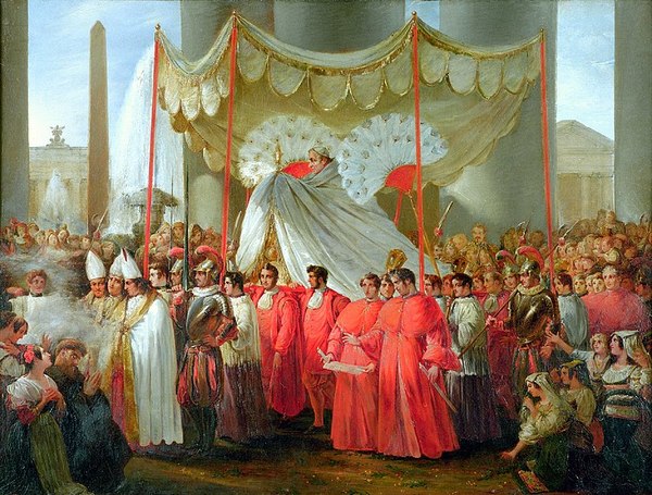 F cavalleri 1840gregorio xvi nella processione del corpus domini
