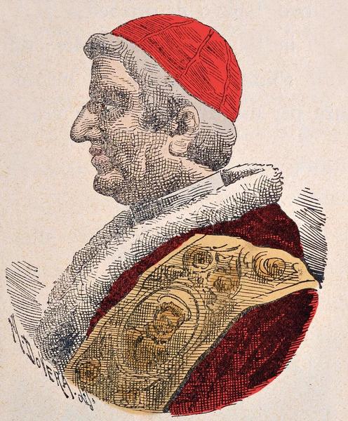 Italian school   portrait of the pope gregoire xvi 