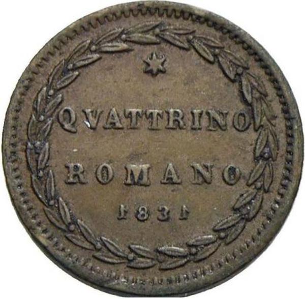 Quattrino romano1831