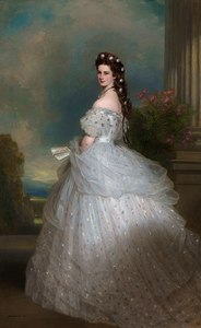Elisabeth of austria  by franz xaver winterhalter