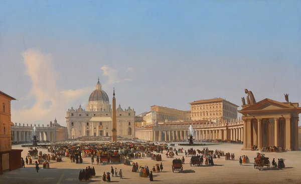 Ippolito caffi   piazza san pietro roma