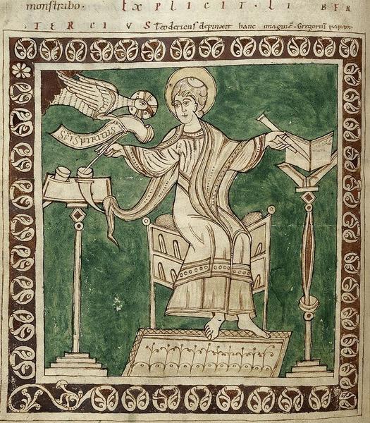 Gregory the great with the holy spirit